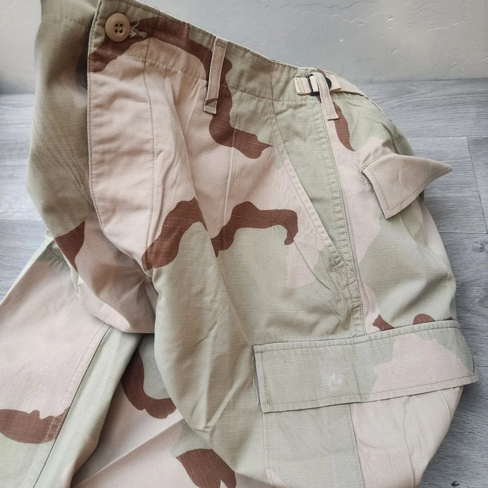 Military Tan Desert Camouflage Combat Trousers Pants Size 34 Cargo  Ripstop